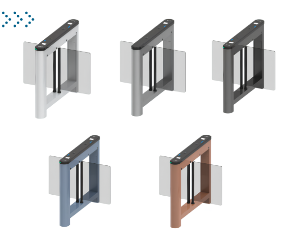 Cкоростной турникет с распашными створками, центральный модуль